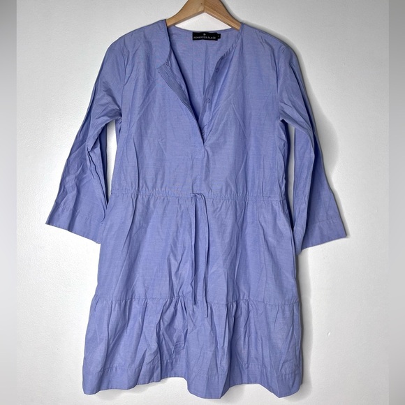 Tuckernuck Pomander Place Chambray Lucy Tie Waist Mini Dress - Picture 15 of 16